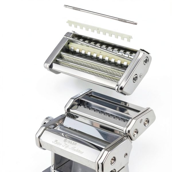 ISILER Manual Pasta Maker Stainless Steel Adjustable-6