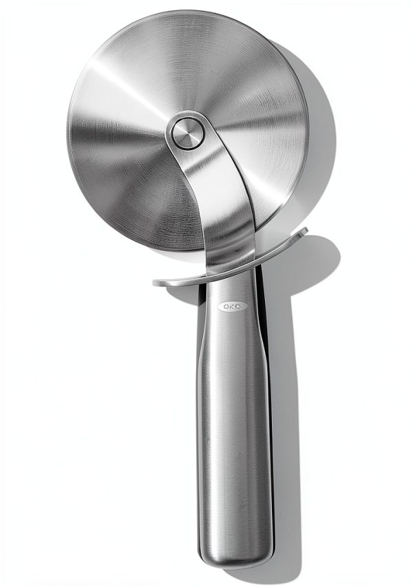OXO Pizza Cutter Stainless Steel Wheel Safe Thumb Guard-0
