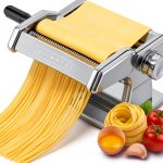 Nuvantee Manual Pasta Maker Stainless Steel 7 Settings-0