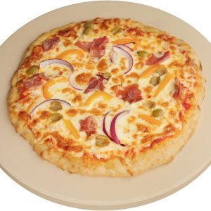 KitchenSupply Pizza Stone Stone Color 16 Inch Baking Pan-0