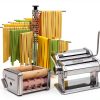 Nuvantee Manual Pasta Maker Stainless Steel 7 Settings-8