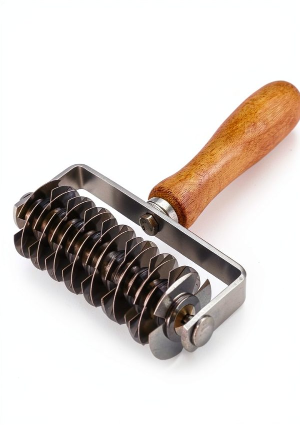 AMPSEVEN Pizza Cutter Stainless Steel Lattice Roller Baker-1
