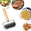 JuyVerq Lattice Roller Cutter Stainless Steel Pie Crust Tool-2