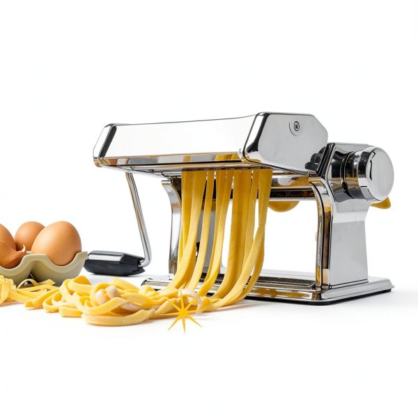 Nuvantee Manual Pasta Maker Stainless Steel 7 Settings-1