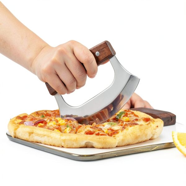Coowolf ULU Knife Stainless Steel Walnut Handle Kitchen Tool-3