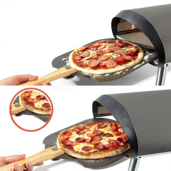 Chef Pomodoro Aluminum Pizza Peel Foldable Handle Oven Safe-4