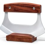 Coowolf ULU Knife Stainless Steel Walnut Handle Kitchen Tool-0