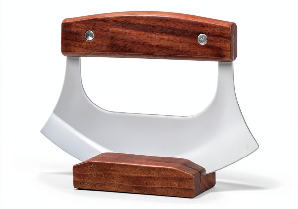 Coowolf ULU Knife Stainless Steel Walnut Handle Kitchen Tool-0