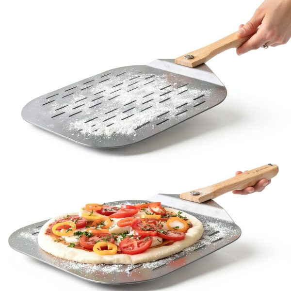 Chef Pomodoro Aluminum Pizza Peel Foldable Handle Oven Safe-3