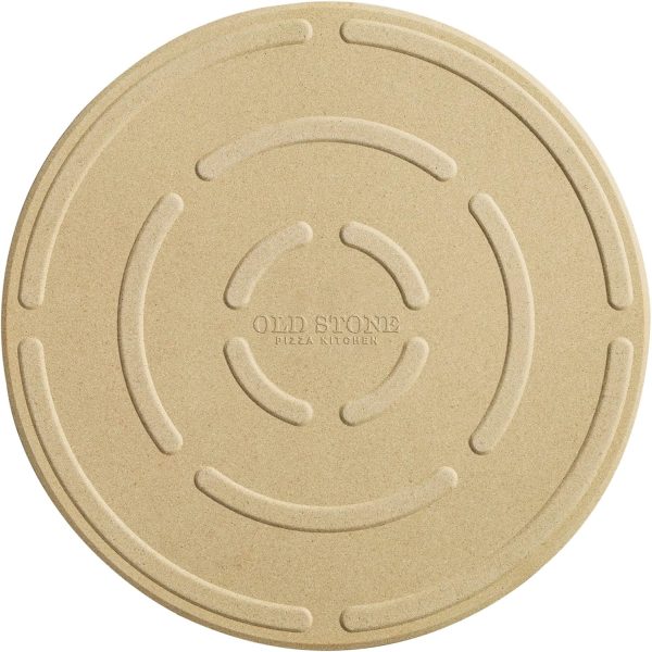 KitchenSupply Pizza Stone Stone Color 16 Inch Baking Pan-2