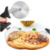 Yinghezu Stainless Steel Pizza Cutter Ergonomic Handle-4