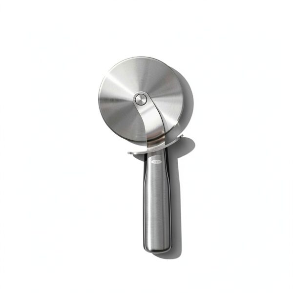 OXO Pizza Cutter Stainless Steel Wheel Safe Thumb Guard-4