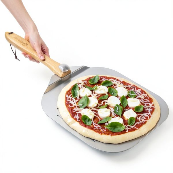 Chef Pomodoro Aluminum Pizza Peel Foldable Handle Oven Safe-2