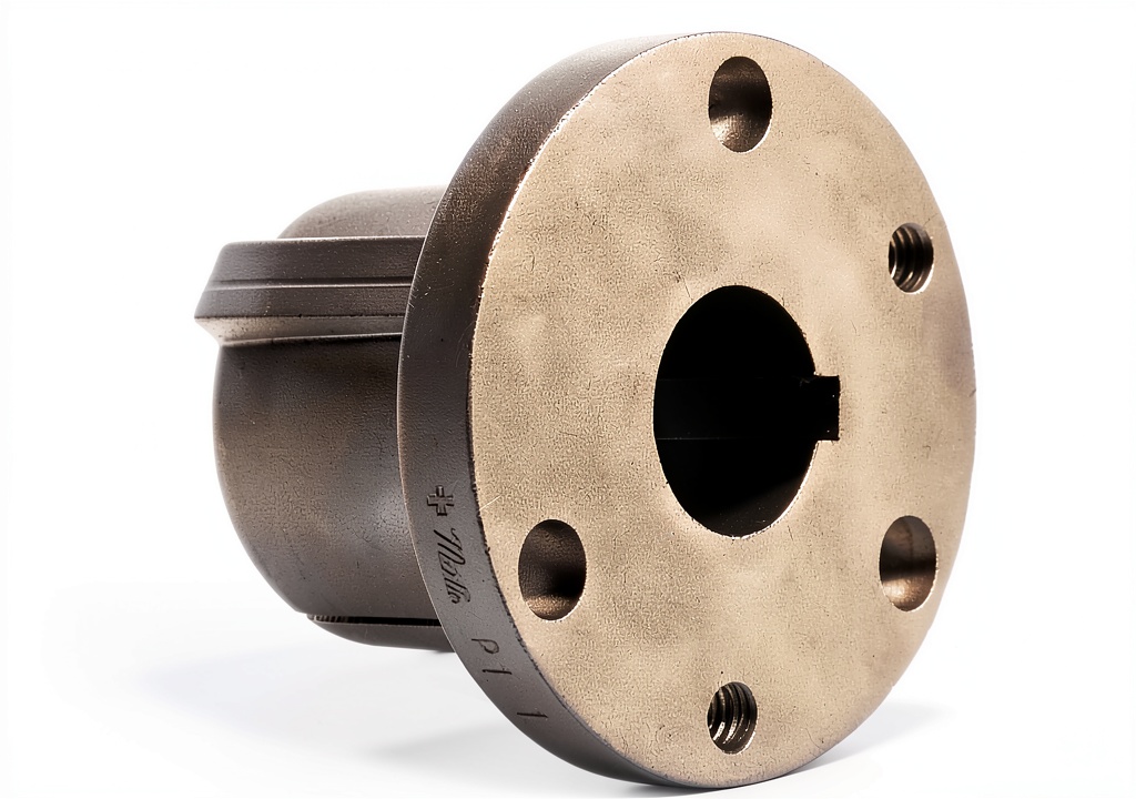 MARTIN split taper bushing showing solid flange and double‑split barrel