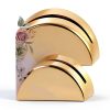 Gold Table Number Holders Vicenpal Acrylic Semicircular Set 20 pcs-0