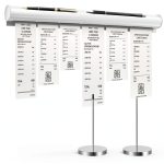Henoyso 16 Inch Aluminum Slide Check Rack with Pen Slot-0