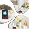12 Pcs Wooden Table Number Stands, Wood Place Card Holder Photo Holders for Tables Semicircular Design Table Number Holders for Office Tag Photo Menu-4