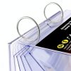 Table Flip Menu Holder 2Pcs by AMUSCHAT 6 Page Transparent PVC Stand-4