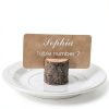 Wood Place Card Holders Toncoo Rustic Table Number Holders with Kraft-3