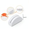 36 Pcs Wood Place Card Holders, Table Number Stands, Wooden White Table Name Holder Semicircular Design Office Tag Photo Menu Clips Wedding Banquet Birthday Party Restaurant Small Size-1
