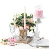 8 Pcs Pink Bow Place Cards Coquette Bow Reserved Seating Signs Table Number Holders Metal Wire Memo Clips Stands Bow Party Decorations for Wedding Bow Party Birthday Baby Shower Office-5