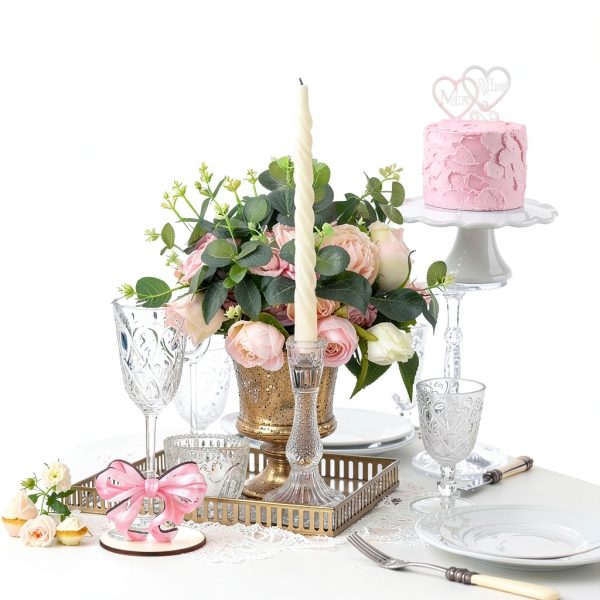 8 Pcs Pink Bow Place Cards Coquette Bow Reserved Seating Signs Table Number Holders Metal Wire Memo Clips Stands Bow Party Decorations for Wedding Bow Party Birthday Baby Shower Office-5