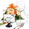 Table Number Holders 20pcs Black Metal Place Card Stands by Xozeooeu-5