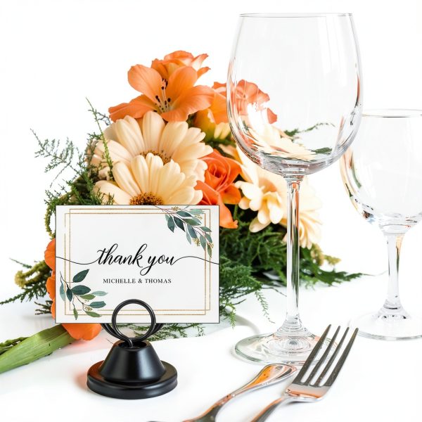 Table Number Holders 20pcs Black Metal Place Card Stands by Xozeooeu-5