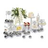 60 Pcs Disco Ball Table Number Holders, Silver Place Card Holders with Swirl Wire, Name Cards Photo Stand, Disco Ball Centerpiece Decor for Display Menu Wedding Party Birthday (2 Inch)-6