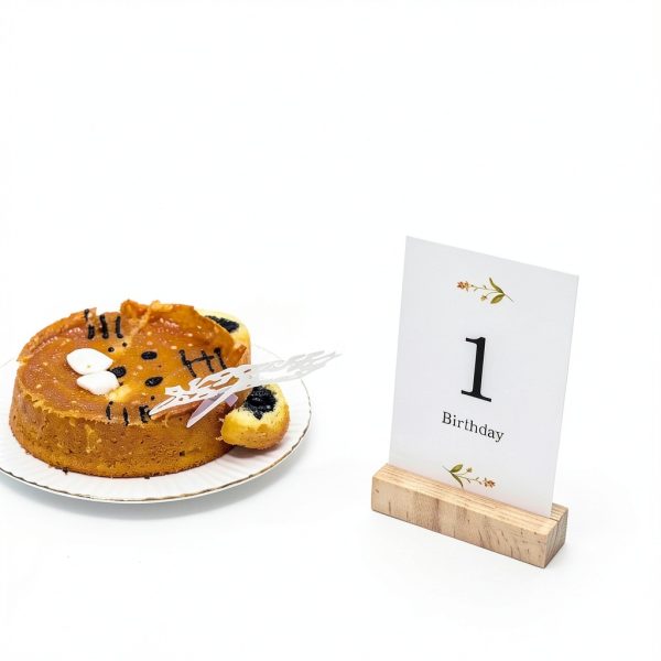 12Pcs 3.15Inch/8cm Wood Place Card Holders, Card Stand Table Number Holders Picture Holder for Wedding Party Events Display-3