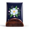 12 Pcs Wooden Table Number Stands, Wood Place Card Holder Photo Holders for Tables Semicircular Design Table Number Holders for Office Tag Photo Menu-5