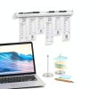 Henoyso 16 Inch Aluminum Slide Check Rack with Pen Slot-3