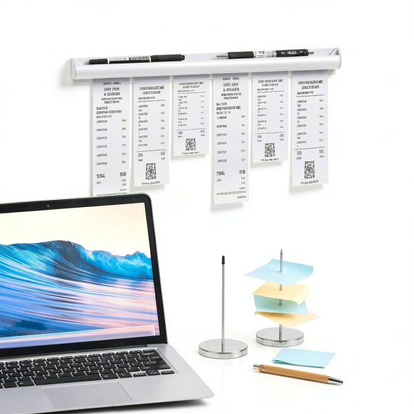Henoyso 16 Inch Aluminum Slide Check Rack with Pen Slot-3