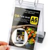 Table Flip Menu Holder 2Pcs by AMUSCHAT 6 Page Transparent PVC Stand-6