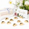 Gold Table Number Holders Vicenpal Acrylic Semicircular Set 20 pcs-1