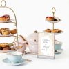 NIUBEE 6Pack 4x6 Clear Acrylic Sign Holder with Silver Borders and Vertical Stand, Double Sided Table Menu Holders Picture Frames for Wedding Table Numbers, Restaurant Signs, Photos and Art Display-3