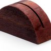 12 Pcs Wooden Table Number Stands, Wood Place Card Holder Photo Holders for Tables Semicircular Design Table Number Holders for Office Tag Photo Menu-6