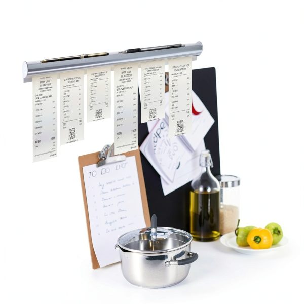Henoyso 16 Inch Aluminum Slide Check Rack with Pen Slot-4