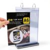 Table Flip Menu Holder 2Pcs by AMUSCHAT 6 Page Transparent PVC Stand-3