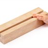 8 Pieces Wood Place Card Holders Table Number Holders Rustic Number Stands for Wedding Party Table Decoration-3