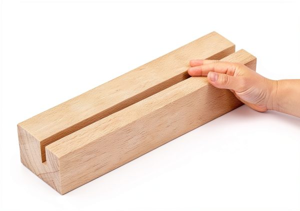 8 Pieces Wood Place Card Holders Table Number Holders Rustic Number Stands for Wedding Party Table Decoration-3