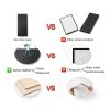 Restaurant Menu Covers Holders JK PREMIUMS PU 2‑View 4.25×11 Black-1