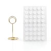 cyrico 40 Pcs Table Number Place Card Holder, 3.3 Inch Picture Holders for Tables Name Cards Photo Menu Memo Clips Sign, Ideal Table Number Stands for Wedding, Birthday Anniversary Party, Restaurant-1