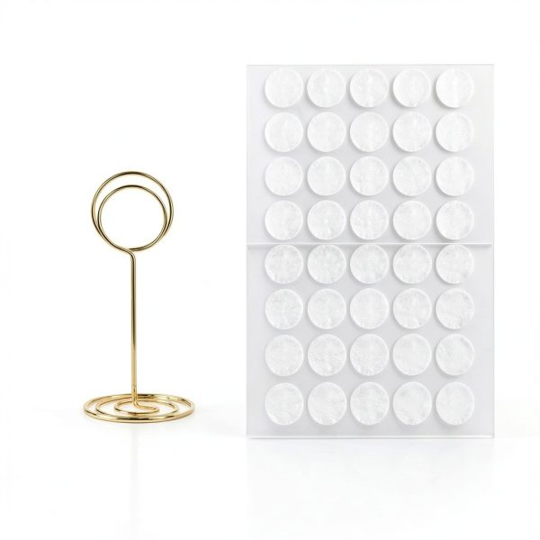 cyrico 40 Pcs Table Number Place Card Holder, 3.3 Inch Picture Holders for Tables Name Cards Photo Menu Memo Clips Sign, Ideal Table Number Stands for Wedding, Birthday Anniversary Party, Restaurant-1