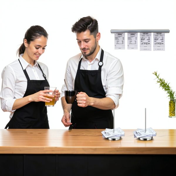 24-inch Aluminum Sliding Menu Clip Rails – Cjgyz 2‑Piece Set with Pins-1