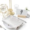 15Pcs Wood Table Number Stands, Wood Place Card Holders, Picture Holder Acrylic Sign Holders for Wedding, Ceremony, Birthday, Party, Home Decoration, Events-5