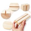 15Pcs Wood Table Number Stands, Wood Place Card Holders, Picture Holder Acrylic Sign Holders for Wedding, Ceremony, Birthday, Party, Home Decoration, Events-2