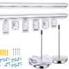 24-inch Aluminum Sliding Menu Clip Rails – Cjgyz 2‑Piece Set with Pins-0