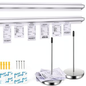 24-inch Aluminum Sliding Menu Clip Rails – Cjgyz 2‑Piece Set with Pins-0