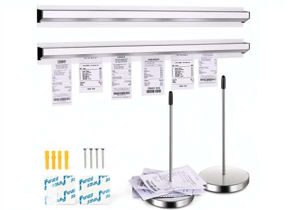 24-inch Aluminum Sliding Menu Clip Rails – Cjgyz 2‑Piece Set with Pins-0